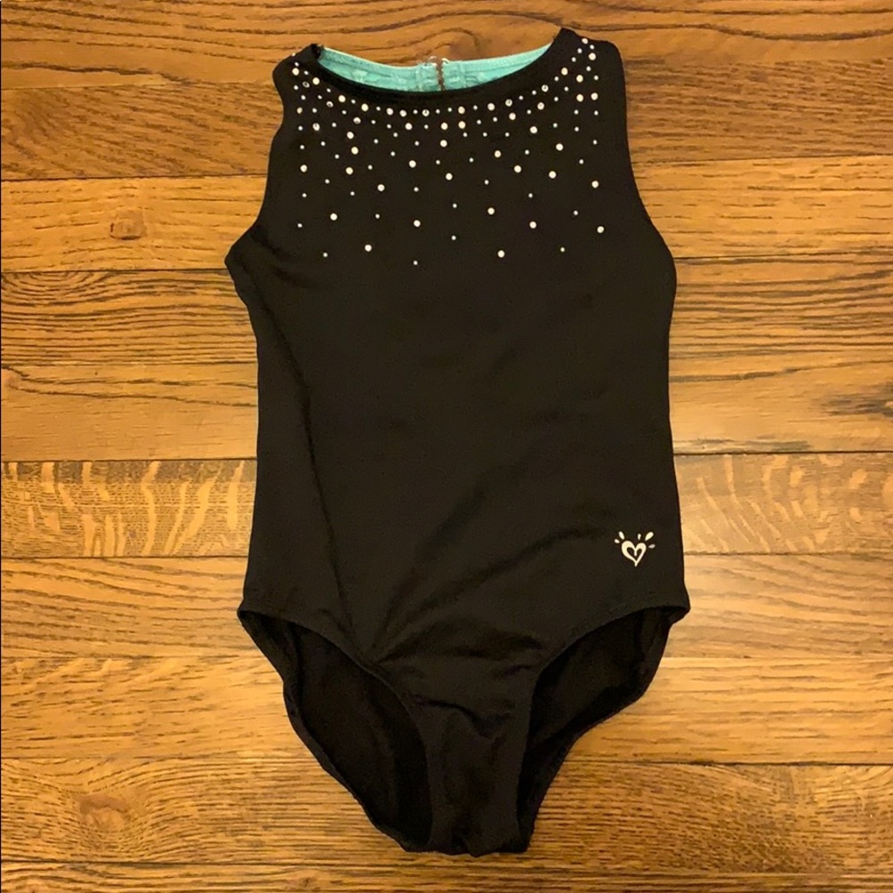 Gymnastics leo w/ rhinestones/mermaid shimmer